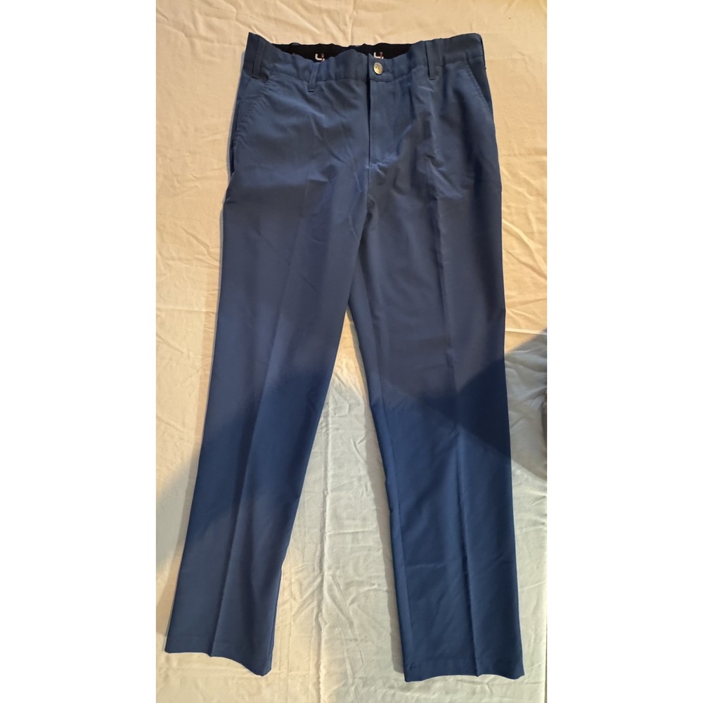 Short Par 4 Mens 32x32(actual 32x31) Blue Performance Golf Pants Stretch